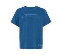 Vaude Print Short Sleeve T-shirt Bleu 122-128 cm Garçon