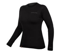 Maillot Intime À Manches Longues D'Hiver Baabaa Mélange Femme Noir ENDURA Vélo