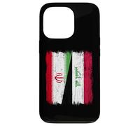 Maillot iranien irakien demi-drapeau iranien Coque pour iPhone 13 Pro