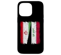 Maillot iranien irakien demi-drapeau iranien Coque pour iPhone 14 Pro Max