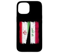 Maillot iranien irakien demi-drapeau iranien Coque pour iPhone 15