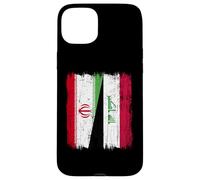 Maillot iranien irakien demi-drapeau iranien Coque pour iPhone 15 Plus
