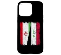 Maillot iranien irakien demi-drapeau iranien Coque pour iPhone 15 Pro Max