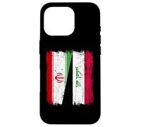 Maillot iranien irakien demi-drapeau iranien Coque pour iPhone 16 Pro