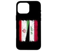 Maillot iranien irakien demi-drapeau iranien Coque pour iPhone 16 Pro Max