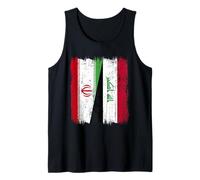 Maillot iranien irakien demi-drapeau iranien Débardeur