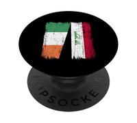Maillot Irlande Irak Demi Drapeau Irlandais Irak PopSockets PopGrip Adhésif