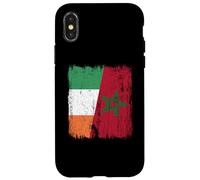 Maillot Irlande Maroc Demi Drapeau Irlandais Patrimoine Maroc Coque pour iPhone X/XS