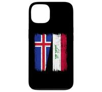 Maillot Islande Irak Demi Drapeau Islande Irak Coque pour iPhone 13