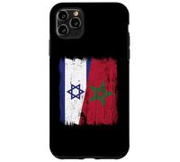 Maillot Israël Maroc Demi Drapeau Israélien Patrimoine Marocain Coque pour iPhone 11 Pro Max
