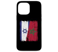 Maillot Israël Maroc Demi Drapeau Israélien Patrimoine Marocain Coque pour iPhone 13 Pro Max