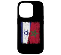 Maillot Israël Maroc Demi Drapeau Israélien Patrimoine Marocain Coque pour iPhone 14 Pro