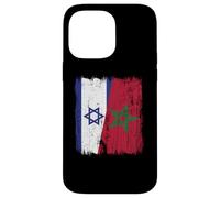 Maillot Israël Maroc Demi Drapeau Israélien Patrimoine Marocain Coque pour iPhone 14 Pro Max