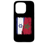 Maillot Israël Maroc Demi Drapeau Israélien Patrimoine Marocain Coque pour iPhone 15 Pro