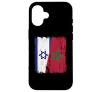 Maillot Israël Maroc Demi Drapeau Israélien Patrimoine Marocain Coque pour iPhone 16