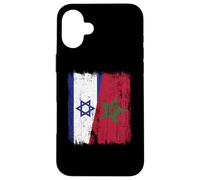 Maillot Israël Maroc Demi Drapeau Israélien Patrimoine Marocain Coque pour iPhone 16 Plus