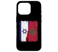 Maillot Israël Maroc Demi Drapeau Israélien Patrimoine Marocain Coque pour iPhone 16 Pro