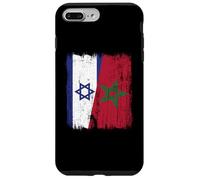 Maillot Israël Maroc Demi Drapeau Israélien Patrimoine Marocain Coque pour iPhone 7 Plus/8 Plus