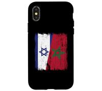Maillot Israël Maroc Demi Drapeau Israélien Patrimoine Marocain Coque pour iPhone X/XS