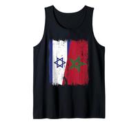 Maillot Israël Maroc Demi Drapeau Israélien Patrimoine Marocain Débardeur