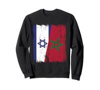 Maillot Israël Maroc Demi Drapeau Israélien Patrimoine Marocain Sweatshirt