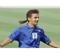Maillot Italie Coupe Du Monde USA 1994 Roberto BAGGIO 10 Divine Rattail L