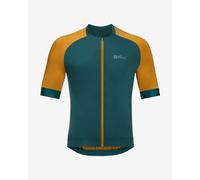 Maillot Jack Wolfskin Gravex Full Zip manches courtes vert émeraude. - S