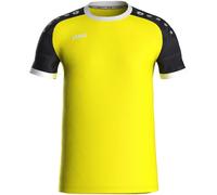 JAKO Maillot Iconic - T-shirt sport manches courtes 100% polyester recyclé Jaune/Noir L Homme