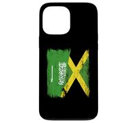 Maillot Jamaïque Demi Drapeau Arabie Saoudite Jamaïque Coque pour iPhone 13 Pro Max