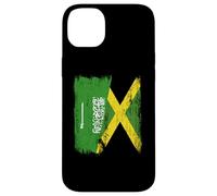 Maillot Jamaïque Demi Drapeau Arabie Saoudite Jamaïque Coque pour iPhone 14 Plus
