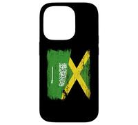 Maillot Jamaïque Demi Drapeau Arabie Saoudite Jamaïque Coque pour iPhone 14 Pro