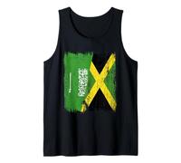 Maillot Jamaïque Demi Drapeau Arabie Saoudite Jamaïque Débardeur