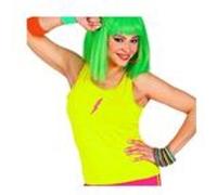 W WIDMANN MILANO Débardeur Party Fashion – couleurs fluo, brille sous la lumière UV – Femme Jaune