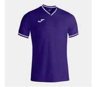 Maillot Joma Toletum III - Violet - Pour Enfant de 8 à 10 ans - T-shirt à Manches Courtes avec Col en V 14 ans