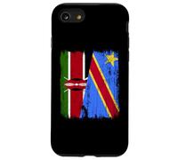 Maillot Kenya Congo Demi Drapeau Kenya Fierté Congolaise Coque pour iPhone SE (2020) / 7 / 8
