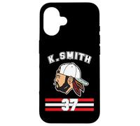Maillot Kevin Smith VASHL Street Hockey League Team Hawks 37 Coque pour iPhone 16