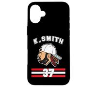 Maillot Kevin Smith VASHL Street Hockey League Team Hawks 37 Coque pour iPhone 16 Plus