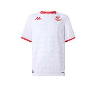 Maillot Kombat Away Tunisie Football Officiel Blanc Homme (FR/ES, Alpha/Lettres, TG, Taille Normale, Taille Normale)