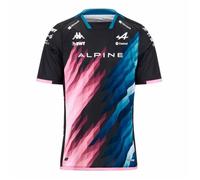 Maillot Kombat BWT Alpine F1 Team 2024 pour Garçon - Noir, bleu, rose 8 ans