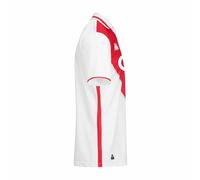 Maillot Kombat Home AS Monaco Football Officiel Blanc Homme (FR/ES, Alpha/Lettres, L, Taille Normale, Taille Normale, White/Red Tango SP)