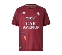 Maillot Kombat Home FC Metz Grenat Enfant (FR/ES, Âge, 10 Ans, Taille Normale, Rouge)