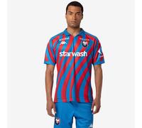 Maillot Kombat Home SM Caen Bleu/Rouge Homme (FR/ES, Alpha/Lettres, XXL, Taille Normale, Taille Normale, Bleu)