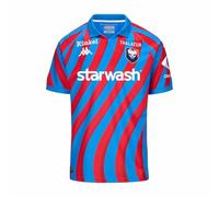 Maillot Kombat Home SM Caen Bleu/Rouge Homme (FR/ES, Alpha/Lettres, L, Taille Normale, Taille Normale, Bleu)