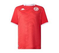 Maillot Kombat Home Tunisie Rouge Enfant (FR/ES, Âge, 10 Ans, Taille Normale, Rouge)