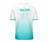 Kappa - Maillot Kombat Miami Ocon BWT Alpine F1 Team 2024 pour Homme - Blanc - Taille 3XL