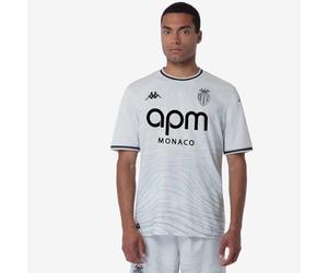 Maillot Kombat Third AS Monaco Football Officiel Gris Homme (FR/ES, Alpha/Lettres, TG, Taille Normale, Taille Normale, Grey Barely/Grey DK SP)