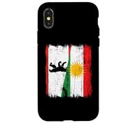 Maillot kurde de Berlin avec Demi-Drapeau de la Capitale Allemande Coque pour iPhone X/XS