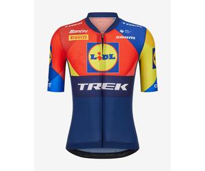 Maillot Lidl-Trek 2025 Team Aero manches courtes bleu - 3XL