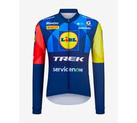 Maillot Lidl-Trek 2026 Fan Line manches longues bleu rouge jaune - Coupe Classic - S