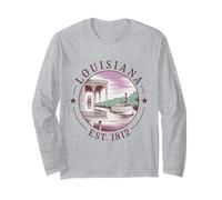 Maillot Louisiana Boho State 1812 Riverfront Jazz Steamboat Manche Longue